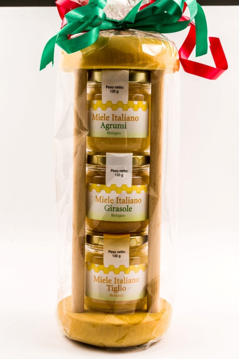 Una confezione regalo clessidra a base di miele