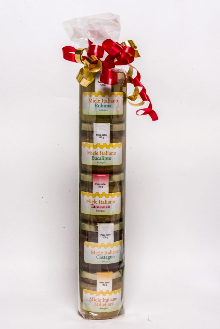 Una confezione regalo Miele per bomboniere e cerimonie.