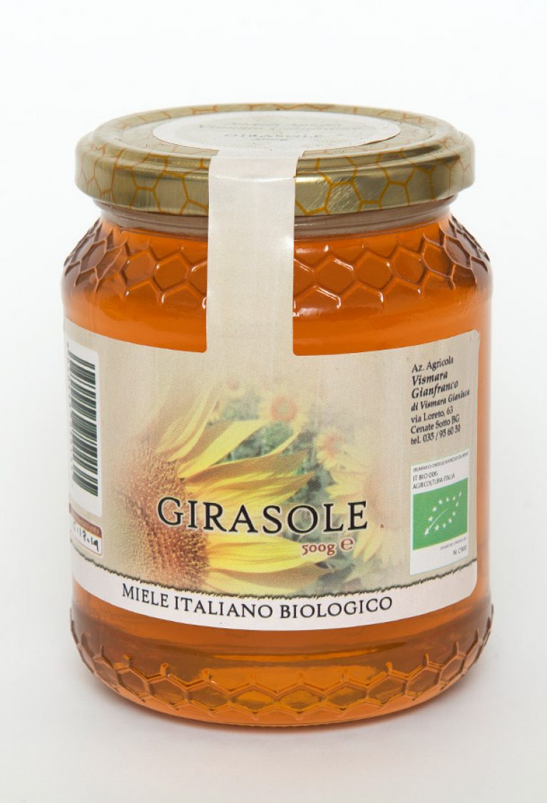 Miele biologico di girasole naturale: Produzione e Vendita dal produttore al consumatore