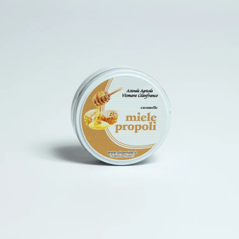 caramelle al miele e propoli metal box