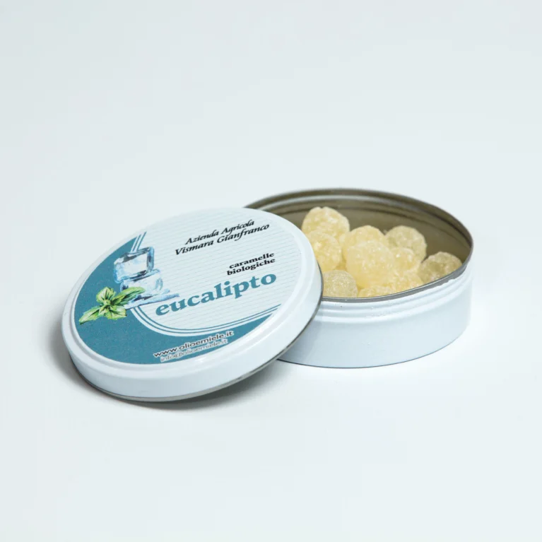 Caramelle Eucalipto aperta